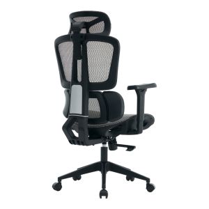 ОФИС СТОЛ ERGOFLOW ЧЕРНО-СИВ 73X64X112-135СМ