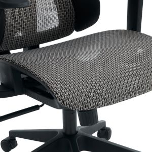 ОФИС СТОЛ ERGOFLOW ЧЕРНО-СИВ 73X64X112-135СМ
