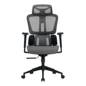 ОФИС СТОЛ ERGOFLOW ЧЕРНО-СИВ 73X64X112-135СМ
