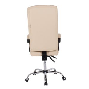 Executive office chair, beige with removable footrest Hm1057,12 58x71x128cm