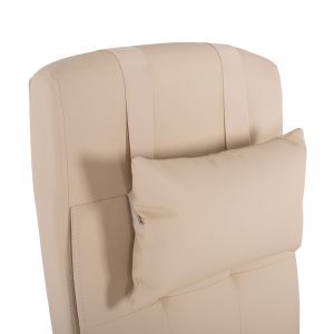 Executive office chair, beige with removable footrest Hm1057,12 58x71x128cm
