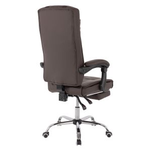 Executive office chair, brown with removable footrest Hm1057,19 58x71x128cm