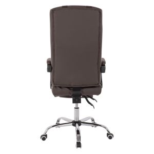Executive office chair, brown with removable footrest Hm1057,19 58x71x128cm
