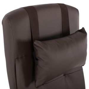Executive office chair, brown with removable footrest Hm1057,19 58x71x128cm