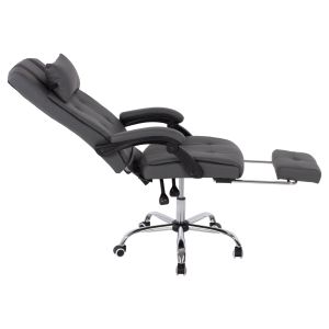 Executive office chair, gray with removable footrest Hm1057,20 58x71x128cm