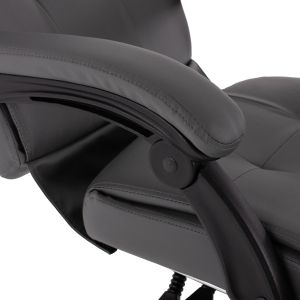 Executive office chair, gray with removable footrest Hm1057,20 58x71x128cm