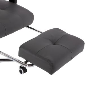 Executive office chair, gray with removable footrest Hm1057,20 58x71x128cm