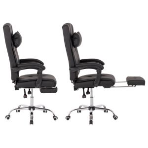 Executive office chair, black with removable footrest Hm1057,11 58x71x128cm