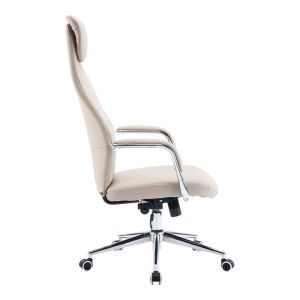 Office chair Ferka beige, Pu 64x71x120-128 cm