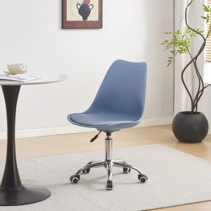 Office chair Gaston Ii Pp-pu in light blue color 48x57x77-90cm