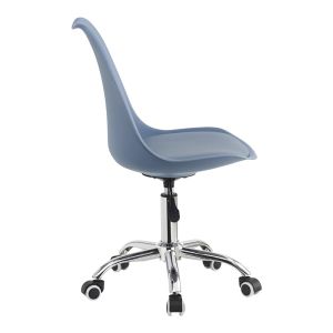 Office chair Gaston Ii Pp-pu in light blue color 48x57x77-90cm
