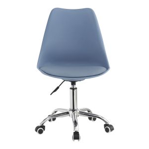 Office chair Gaston Ii Pp-pu in light blue color 48x57x77-90cm