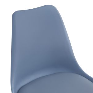 Office chair Gaston Ii Pp-pu in light blue color 48x57x77-90cm