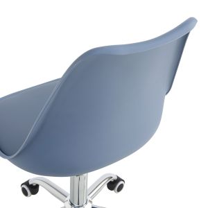Office chair Gaston Ii Pp-pu in light blue color 48x57x77-90cm
