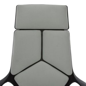 Офис стол Hm1073,21 сив с черна рамка 64x61x127cm