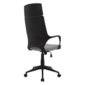 Офис стол Hm1073,21 сив с черна рамка 64x61x127cm