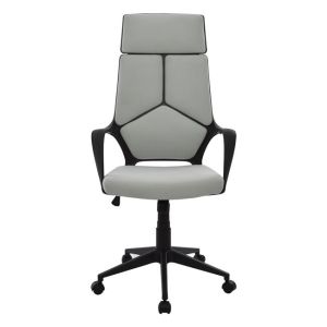 Офис стол Hm1073,21 сив с черна рамка 64x61x127cm