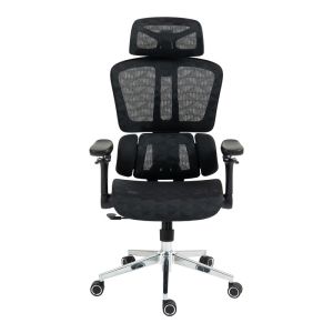 Jeffer Mesh office chair in black color 67x62x115-125cm