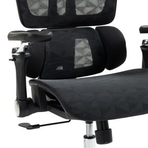 Jeffer Mesh office chair in black color 67x62x115-125cm