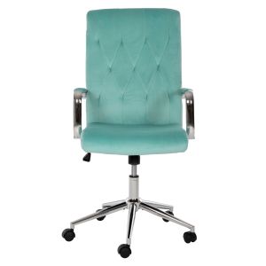 Josef office chair, mint velvet, Inox base 58x61x105-113cm Hm1181,08