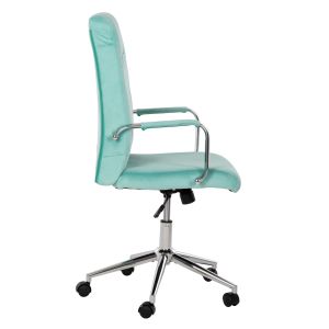 Josef office chair, mint velvet, Inox base 58x61x105-113cm Hm1181,08