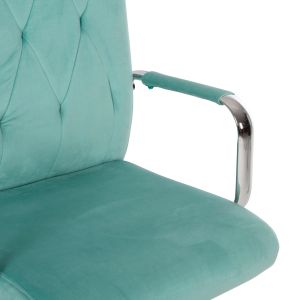 Josef office chair, mint velvet, Inox base 58x61x105-113cm Hm1181,08