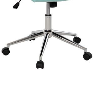 Josef office chair, mint velvet, Inox base 58x61x105-113cm Hm1181,08