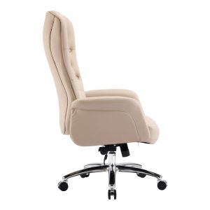 Office chair Kaline beige, Pu 69x79x115-123cm