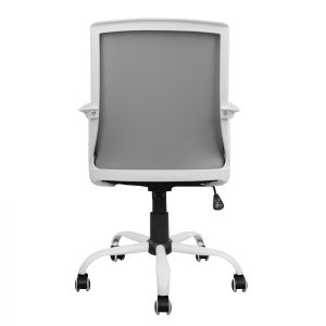 Офис стол Malfoi Hm1053,21 сив с мрежа и метална основа 58x59x103cm