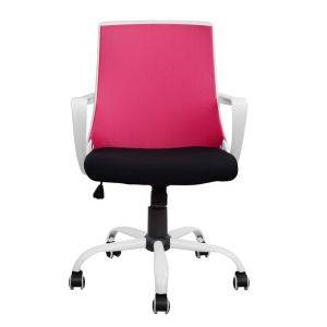 Office chair Malfoi pink with mesh and metal base 58x59x103cm Hm1053,05