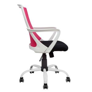 Office chair Malfoi pink with mesh and metal base 58x59x103cm Hm1053,05