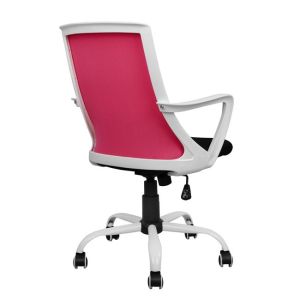 Office chair Malfoi pink with mesh and metal base 58x59x103cm Hm1053,05