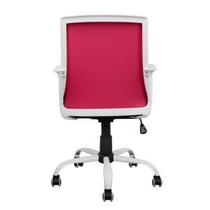 Office chair Malfoi pink with mesh and metal base 58x59x103cm Hm1053,05