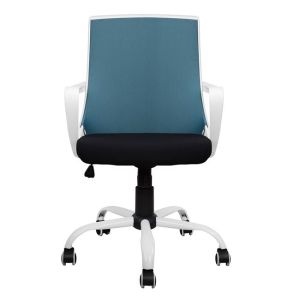 Office chair Malfoi blue with mesh and metal base 58x59x103cm Hm1053,06