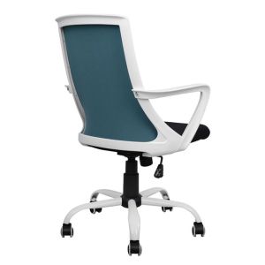 Office chair Malfoi blue with mesh and metal base 58x59x103cm Hm1053,06