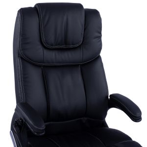 Office chair Massage, black color εμ1050.01