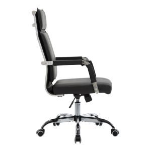 Office chair Mavel Pu in black color 55x62x100-110 cm