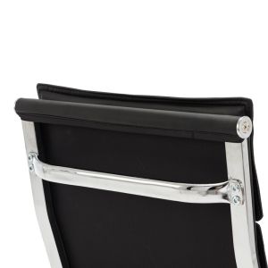 Office chair Mavel Pu in black color 55x62x100-110 cm