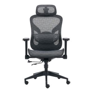 ОФИС СТОЛ MESGO ЧЕРНО-СИВ 68X67-72X110-136СМ