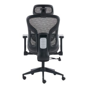 ОФИС СТОЛ MESGO ЧЕРНО-СИВ 68X67-72X110-136СМ
