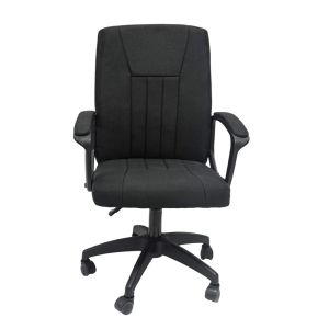 Офис стол Nim черен плат-черна конструкция и основа 51x61x125hcm Hm1200