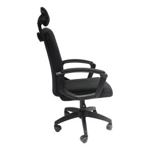 Офис стол Nimble черен плат-черна рамка и основа 51x61x130hcm Hm1199