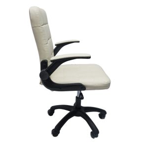 Офис стол Portima бежов Pvc-черен найлон Frameexbase 69x53x98hcm Hm1197