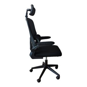Recko office chair, mesh fabric, black shade, 56x62x116-125 cm
