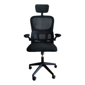 Recko office chair, mesh fabric, black shade, 56x62x116-125 cm