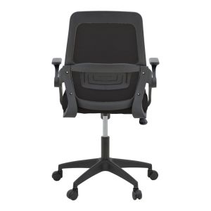 Office chair Reji, fabric, mesh, black, 58x60x89-99 cm