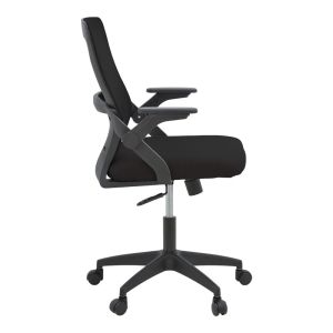 Office chair Reji, fabric, mesh, black, 58x60x89-99 cm