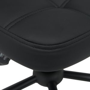 Офис стол Sedia Pu черен 50х50х75-85см
