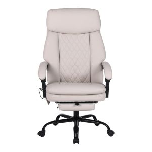 Sedici office chair with massage mechanism - Pu beige 72x63x115-123cm