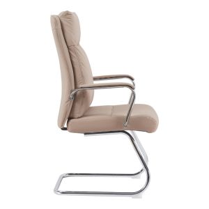 Office chair Siquel I Pu in cappuccino color 58x62x105cm